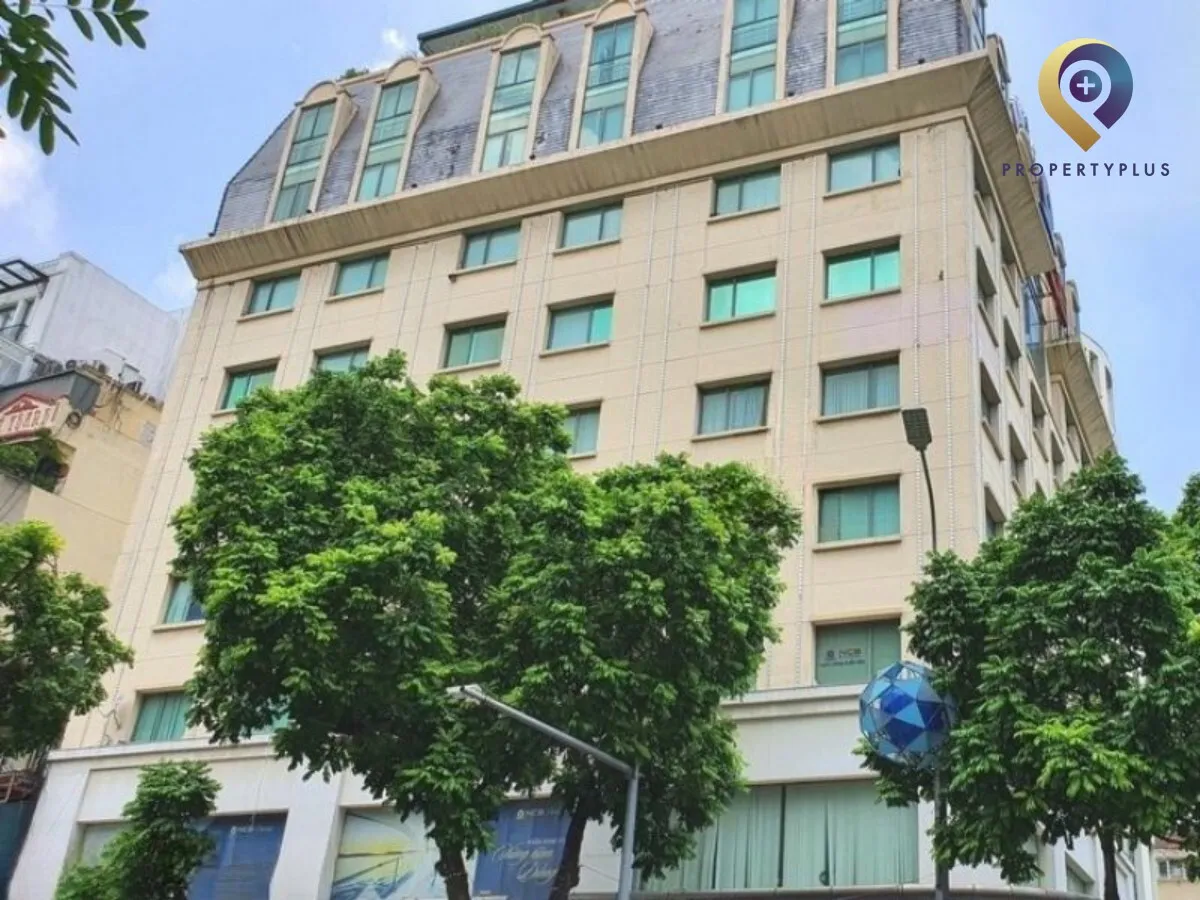 Toàn cảnh tòa nhà Minexport-Tower nổi bật tại trung tâm Hà Nội.